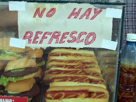 No hay refresco